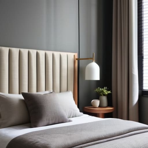 DIY Upholstered Panel Logic for bedroom acoustics.