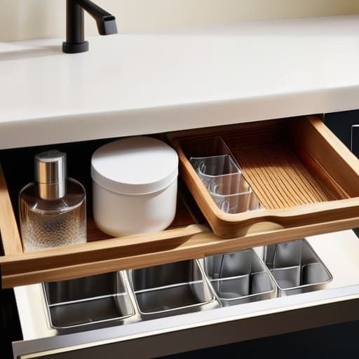 Tips on how to organize under the sink.