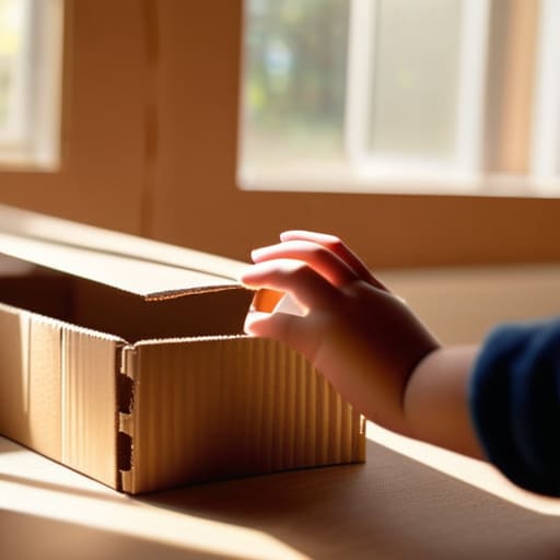 Building forts with Cardboard Engineering Kits.